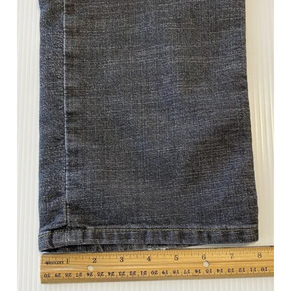 Levis 505 Nouveau Women's Size 8 (31x30) Low Rise Straight Stretch Jeans Black - Picture 9 of 11